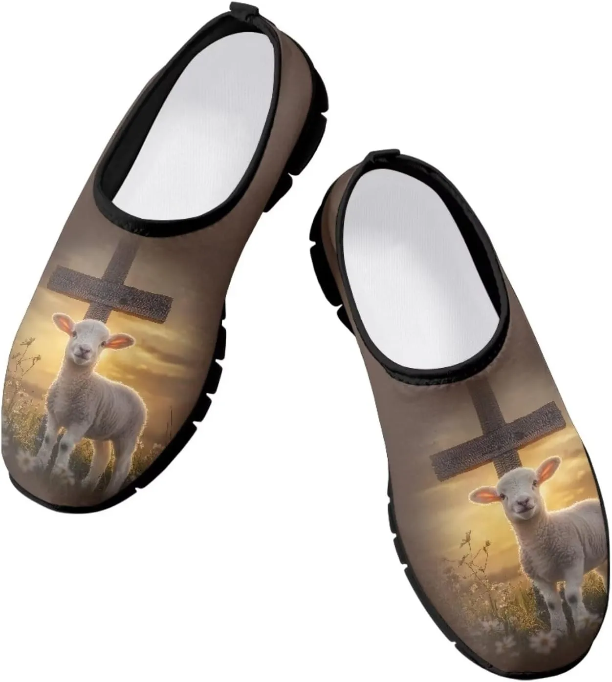 Women's Slip On Loafers Casual Cut Arch Support Walking Shoes Breathable Lightweight Sports Workout Footwear