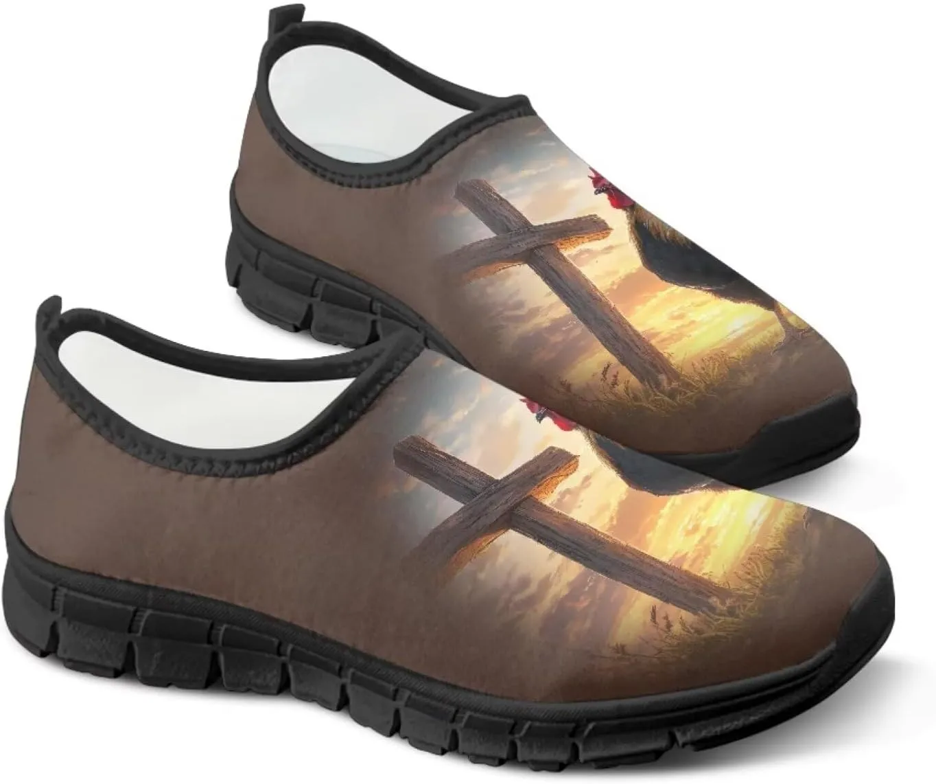 Women's Slip On Loafers Casual Cut Arch Support Walking Shoes Breathable Lightweight Sports Workout Footwear