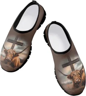 Women's Slip On Loafers Casual Cut Arch Support Walking Shoes Breathable Lightweight Sports Workout Footwear