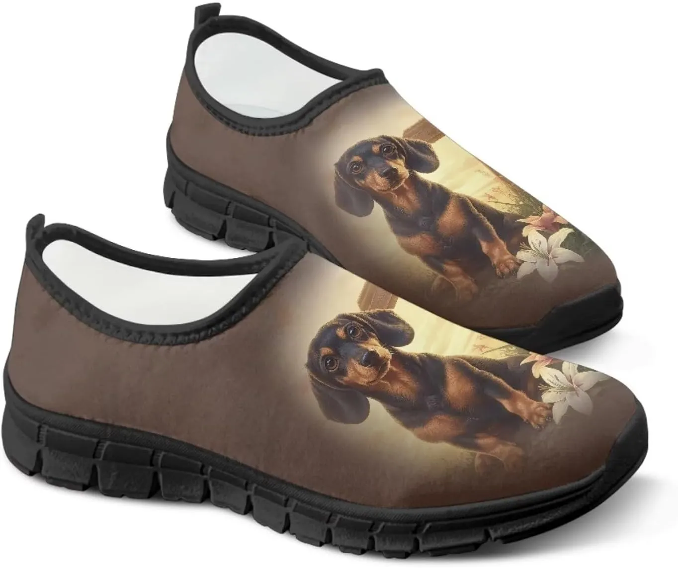 Women's Slip On Loafers Casual Cut Arch Support Walking Shoes Breathable Lightweight Sports Workout Footwear