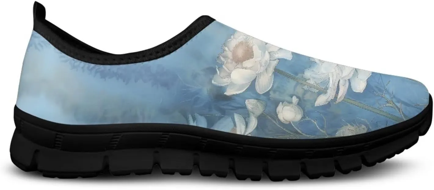 Women's Slip On Sneakers Casual Loafers Lightweight Tennis Footwear Comfort Soft Walking Shoes