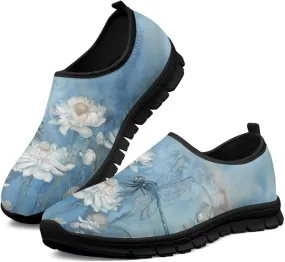 Women's Slip On Sneakers Casual Loafers Lightweight Tennis Footwear Comfort Soft Walking Shoes