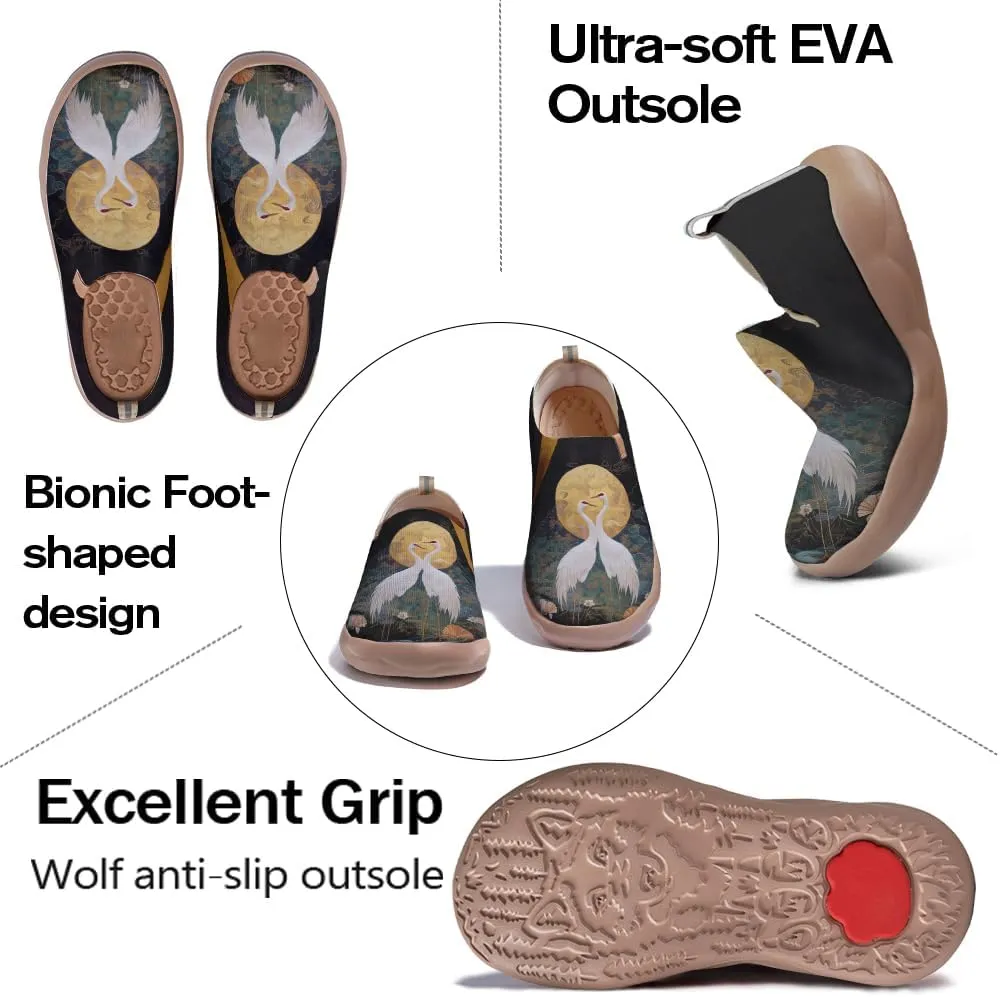 Women's Unique Art Slip-On Shoes Illustrations Casual Loafers Lightweight Comfortable Travel Footwear