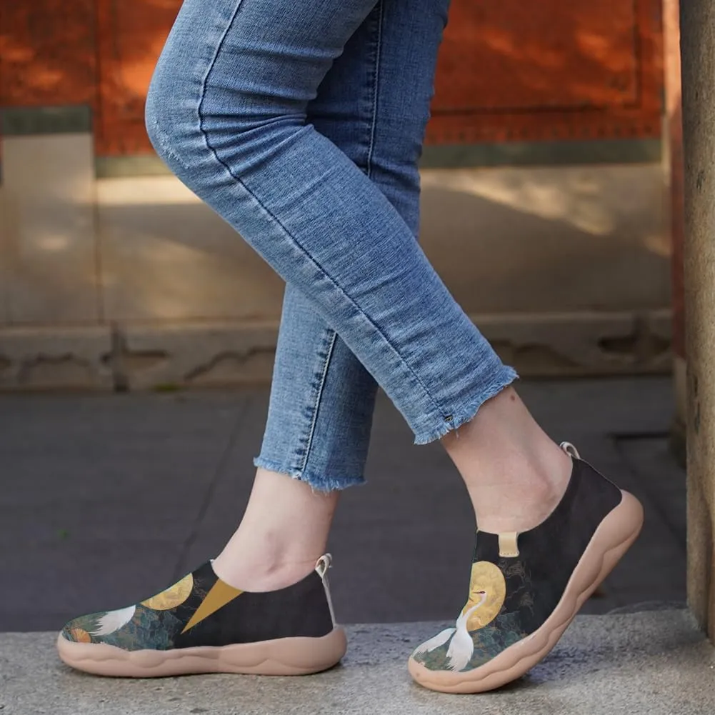 Women's Unique Art Slip-On Shoes Illustrations Casual Loafers Lightweight Comfortable Travel Footwear