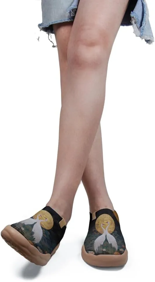 Women's Unique Art Slip-On Shoes Illustrations Casual Loafers Lightweight Comfortable Travel Footwear