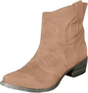 Women's Western Cowboy Ankle Boots Low Heel Mid Calf Cowgirl Boots Slip On Round Toe Chunky Heel Boots Retro Classic Boots